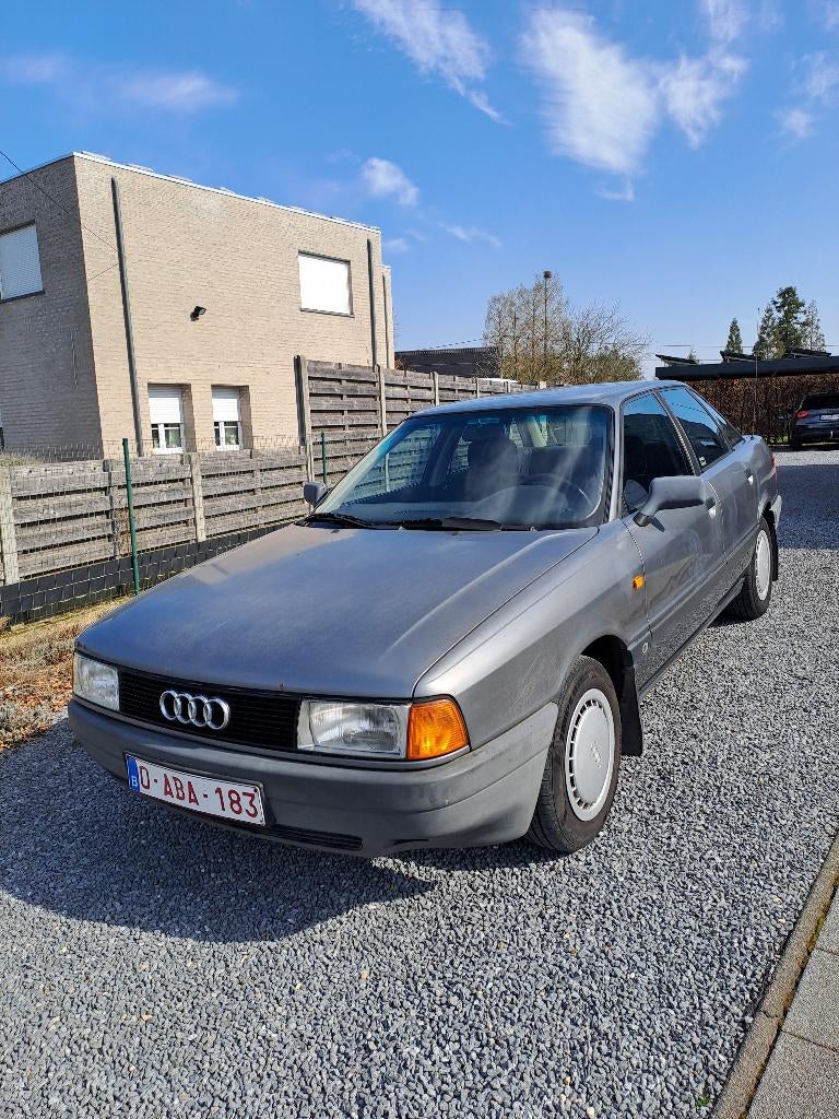 oldtimer AUDI 80s 1990, Auto's, 4 deurs, Stof, Grijs, Particulier