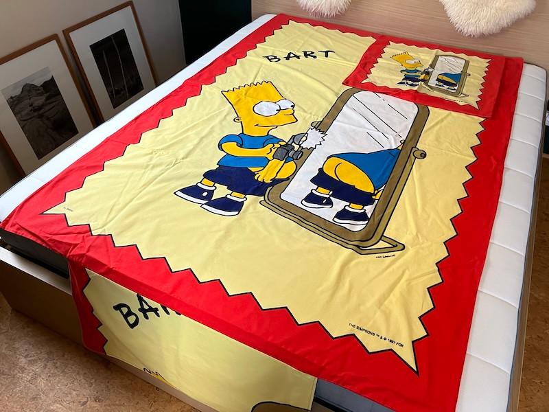 Housse de couette + taie vintage The Simpsons – 1997 – Neuf, Collections, Enlèvement ou Envoi, Neuf, TV, Autres types
