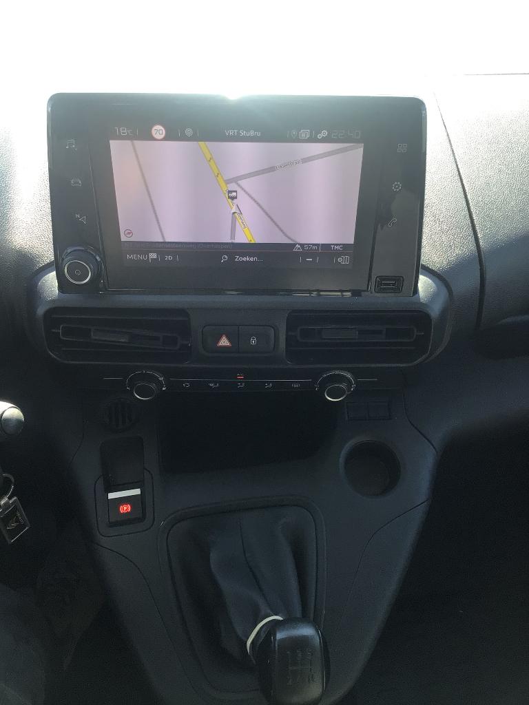 citroen berlingo l2 100pk 2021 91000km airco/navi/cruis, Auto's, Bestelwagens en Lichte vracht, Stof, 4 cilinders, Citroën, Wit