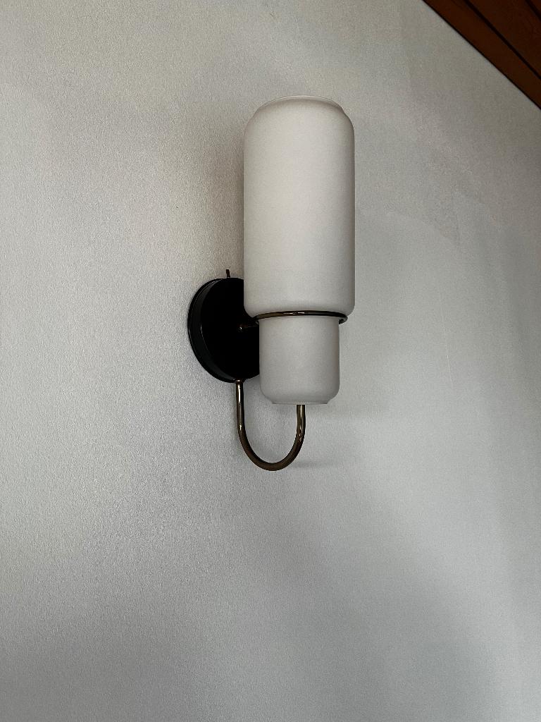 Lampe - applique murale - verre et métal, Enlèvement, Verre