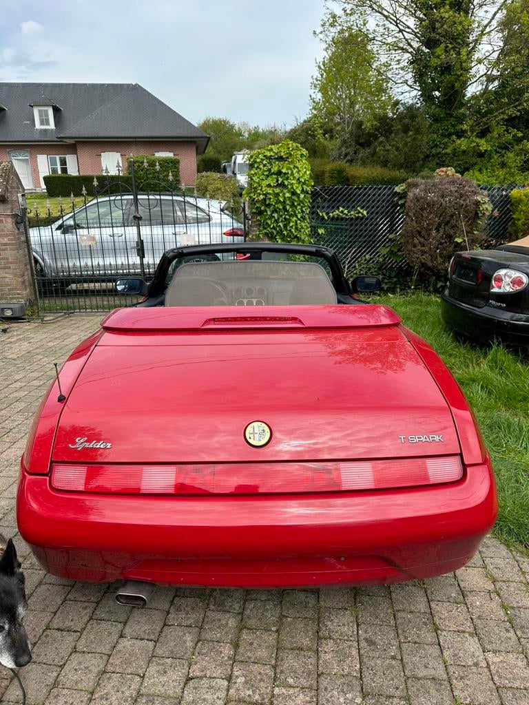 @@@ ALFA ROMEO SPIDER @@@, Auto's, Alfa Romeo, Voorwielaandrijving, Stof, Zwart, 4 cilinders