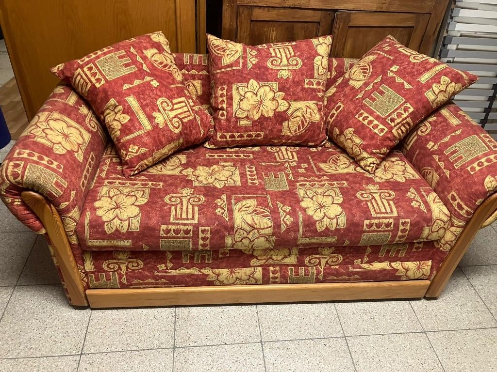 slaapzetel slaapbank op lattenbodem 2 persoons, Ophalen