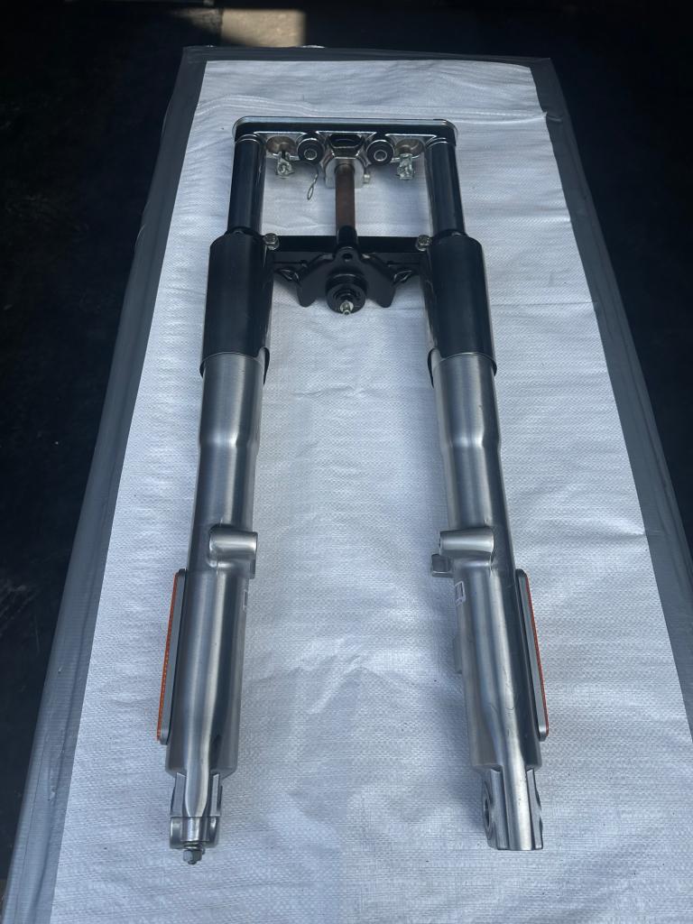 Voorvork fat boy 25 mm as, Motoren, Onderdelen | Harley-Davidson, Niet ingevuld, Gebruikt, Niet ingevuld, Ophalen of Verzenden