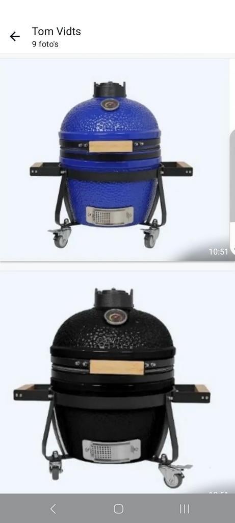 Kamado 14inch trolley BBQ nieuw, Ophalen