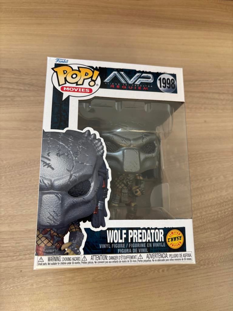 Funko Pop ! Films #1998 Wolf Predator (Chase) — AVP Requiem, Enlèvement ou Envoi, Comme neuf