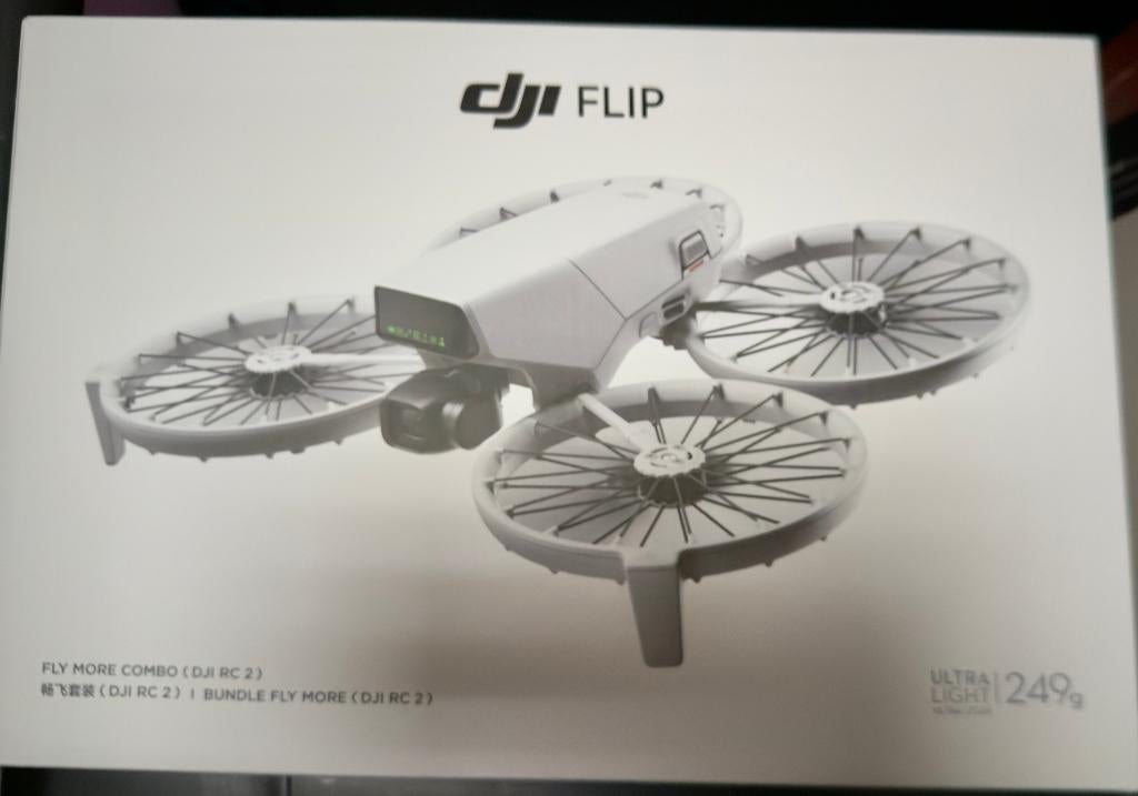 DJI FLIP (FPV ou non) 249gr full équipés, Audio, Tv en Foto, Drones, Cameradrone, 100 tot 1000 meter, Zo goed als nieuw, DJI