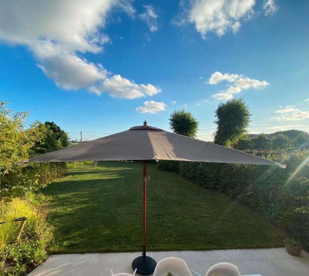 jardinico parasol met zware voet, Jardin & Terrasse, Parasols, Enlèvement, Neuf, Parasol sur pied
