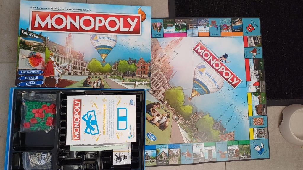 bordspel inhoud seal Monopoly Sint - Niklaas Monopolie, Hobby en Vrije tijd, Ophalen of Verzenden, Nieuw, Monopoly