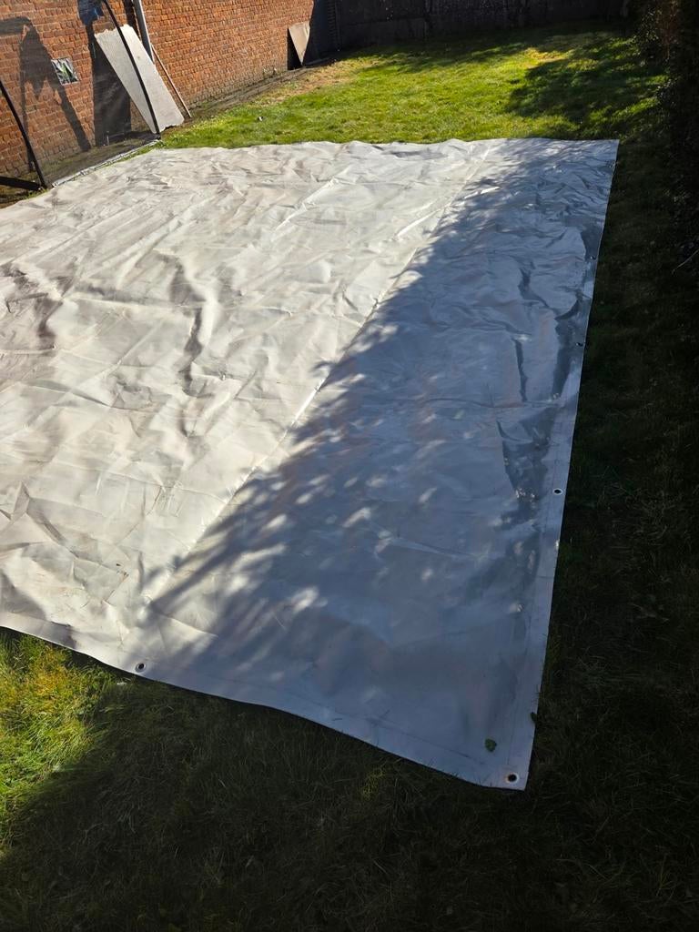 Pvc bache zeil 4.85 x 5.85 meter., Doe-het-zelf en Bouw, Zeil en Folie, Ophalen, Zeil