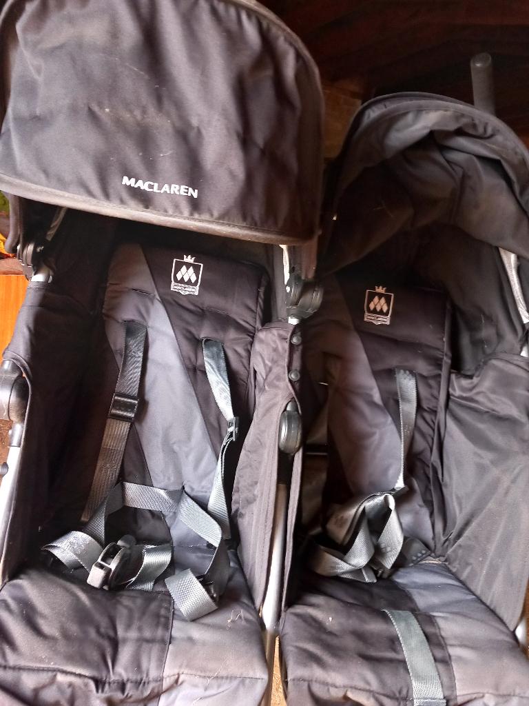 duo buggy mac claren, Kinderen en Baby's, Buggy's, Ophalen, Gebruikt, Maclaren, Duomodel