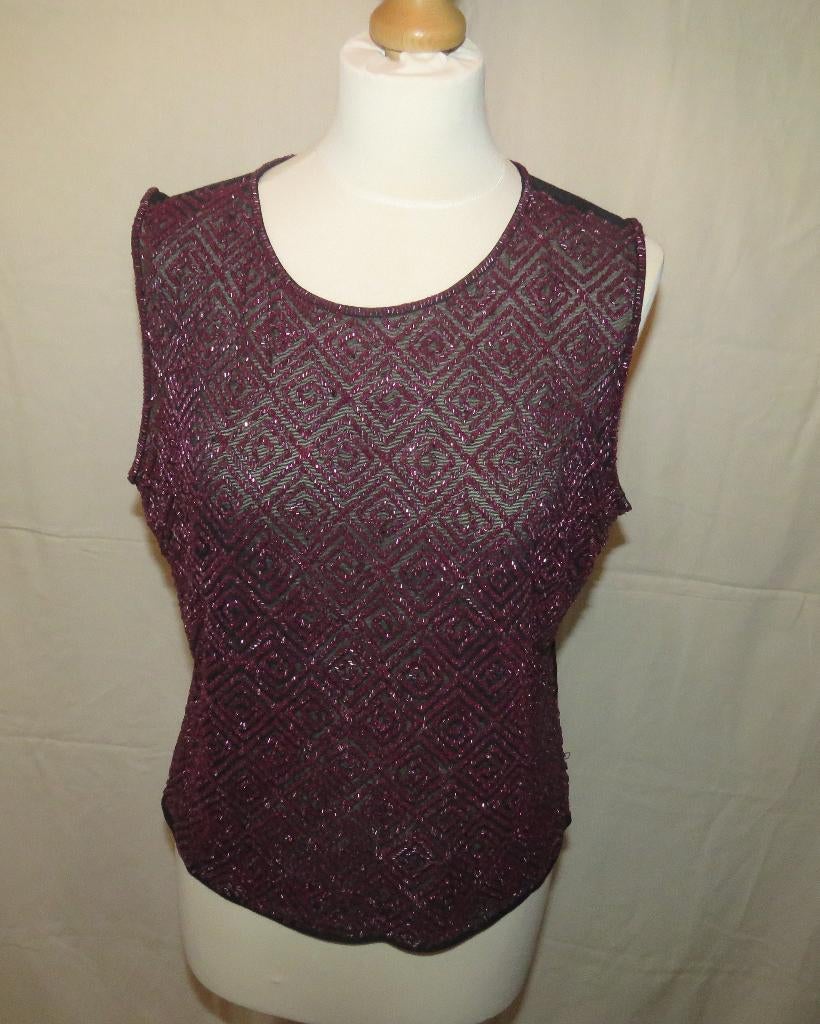 Top Escada Vintage en perles rose foncé, Vêtements | Femmes, Enlèvement ou Envoi, Rose