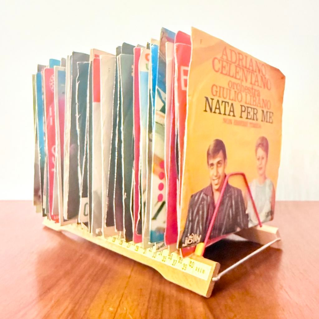 LOT VAN 5 VINTAGE PLATENHOUDERS VOOR VINYL 33/45 TOEREN 1960, Audio, Tv en Foto, Platenspelers, Verzenden, Gebruikt, Platenspeler-onderdeel