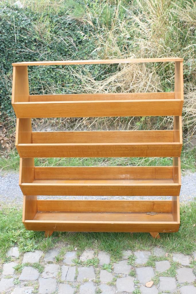 Hoekige boekenplank met vintage design, Ophalen of Verzenden