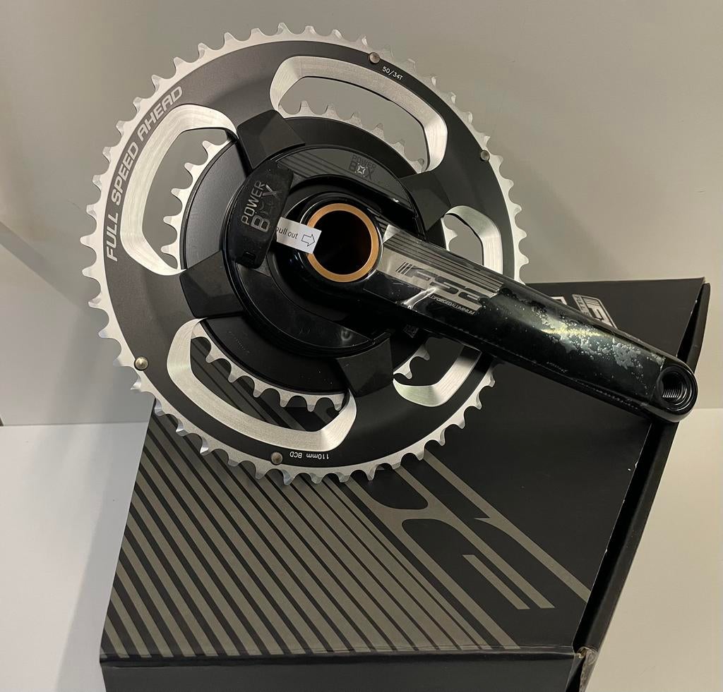Crankstel powermeter FSA Powerbox splinternieuw!!, Fietsen en Brommers, Fietsonderdelen, Nieuw, Crankstel of Pedalen, Aluminium
