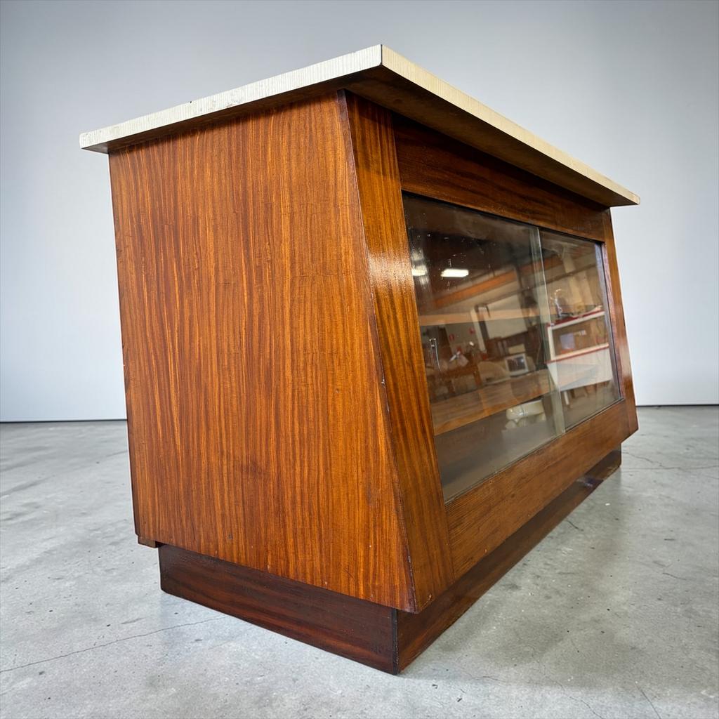 Comptoir/comptoir/vitrine vintage en bois, Maison & Meubles, Enlèvement, Utilisé