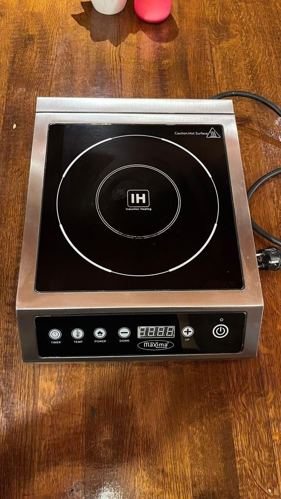 Maxima Inductieplaat 3500W, Ophalen, Gebruikt, 3 kookzones of minder, Inductie