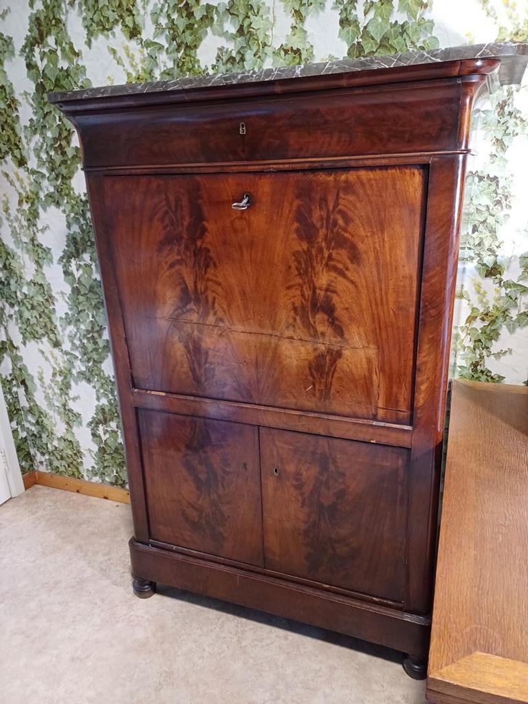Zeer mooie antieke secretaire 19e eeuw, Antiek en Kunst, Ophalen of Verzenden
