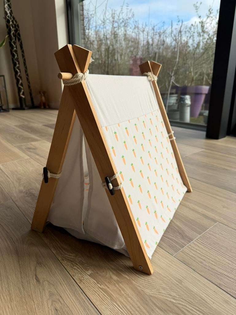 Konijnententje voor in huis, Dieren en Toebehoren, Gebruikt, Minder dan 75 cm, Konijn, Hok