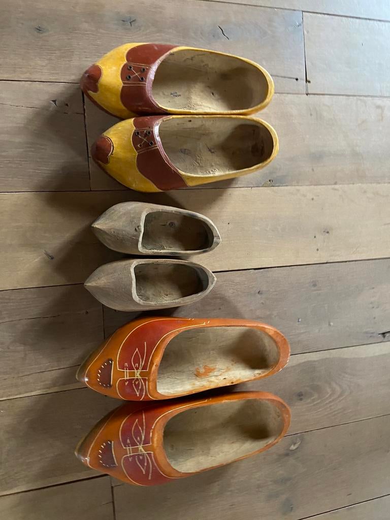 Antieke vintage houten klompen, Enlèvement ou Envoi, Comme neuf