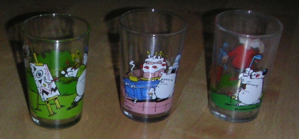 3 verres CUBITAS Dupa, Collections, Enlèvement ou Envoi