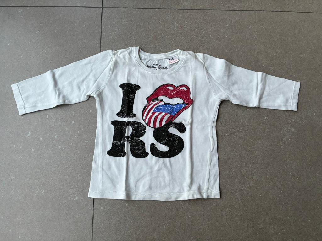 Witte Longsleeve T-shirt met print Zara (Maat 74/6-9 maand), Kinderen en Baby's, Babykleding | Maat 74, Ophalen of Verzenden, Zo goed als nieuw