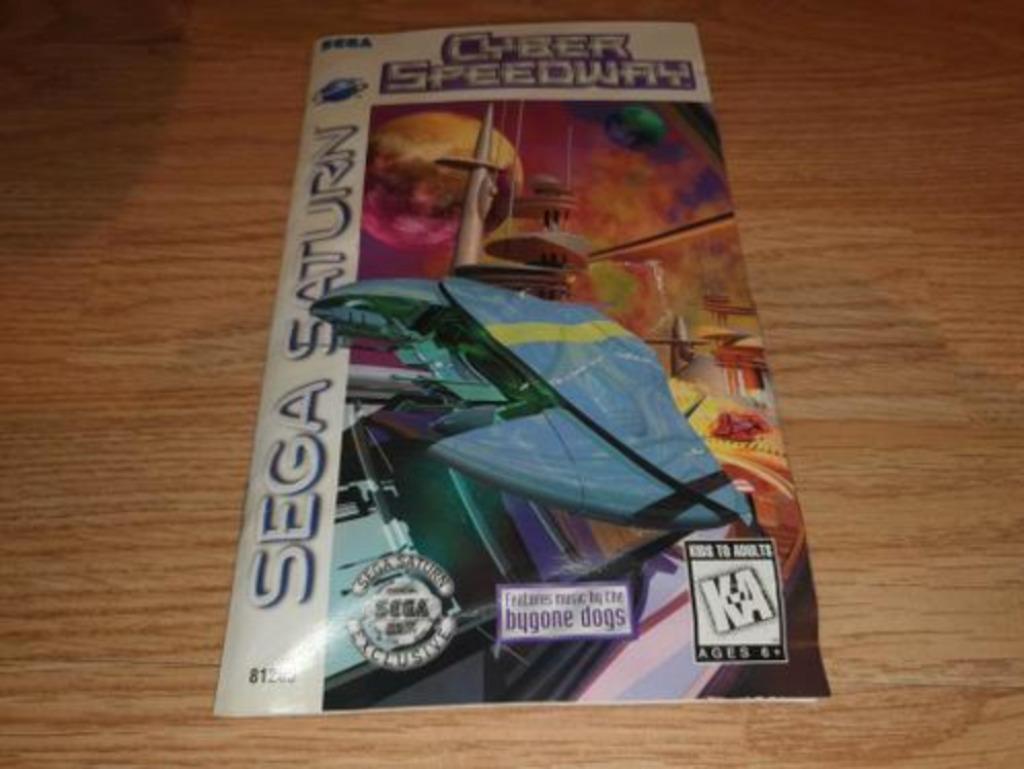 Cyber Speedway Manual Sega Saturn, Envoi, Utilisé
