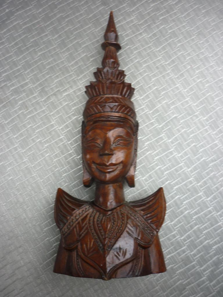 Thai Boeddha houten beeld, Ophalen of Verzenden, Zo goed als nieuw