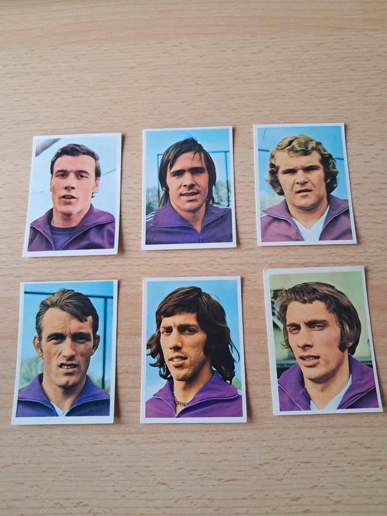 Voetbal prenten  Sporting Anderlecht 73-74, Collections, Articles de Sport & Football, Enlèvement ou Envoi