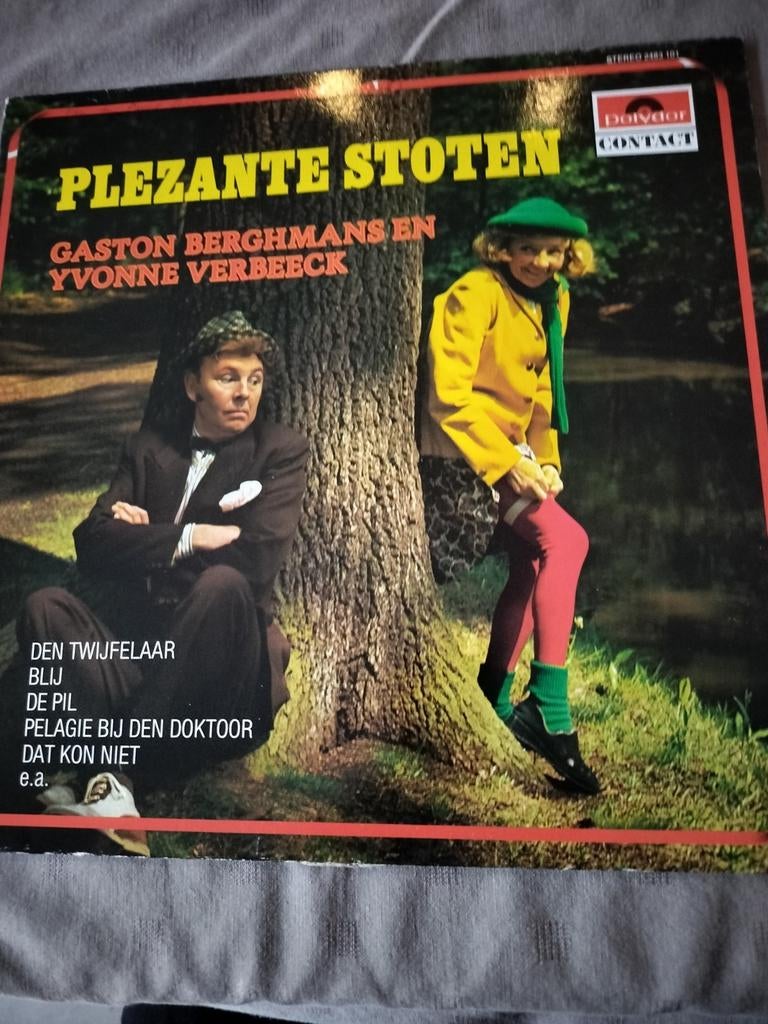 Goede Lp plezante stoten Gaston Berghmans en Yvonne Verbeeck, Ophalen of Verzenden, Gebruikt