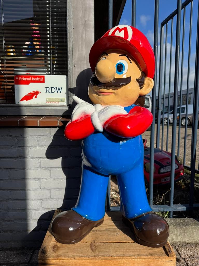 Groot Mario Bross beeld XL, Ophalen, Zo goed als nieuw, Fantasy