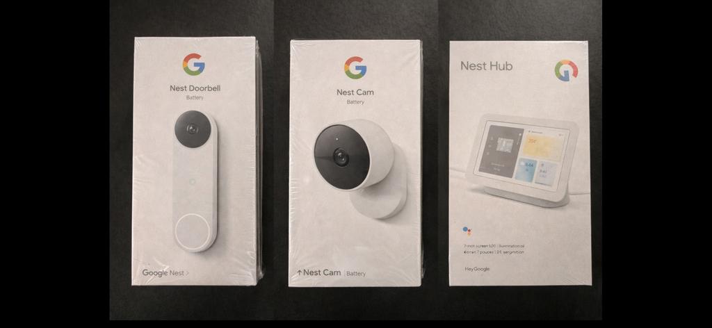 Google Nest-pakket - NIEUW en VERZEGELD -, Huis en Inrichting, Deurbellen, Zo goed als nieuw, Draadloos, Ophalen