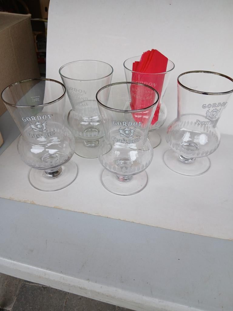 5 Gordon scotch glazen, Verzamelen, Ophalen of Verzenden, Zo goed als nieuw