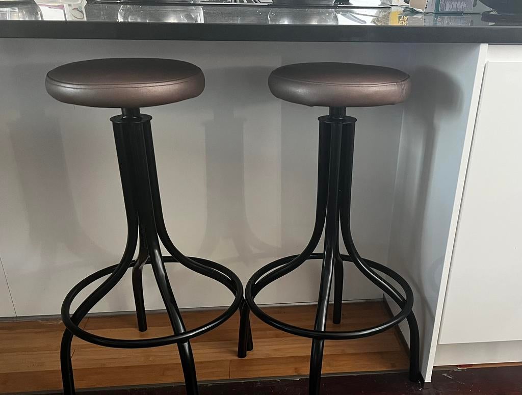 Tabourets de bar vintage industriel, Enlèvement, Comme neuf, Métal
