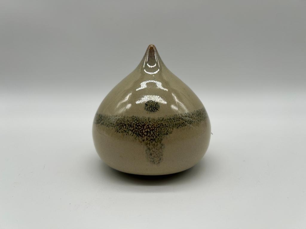 Toupie en grès tourné main par Charles Stroobants, Antiquités & Art, Enlèvement ou Envoi