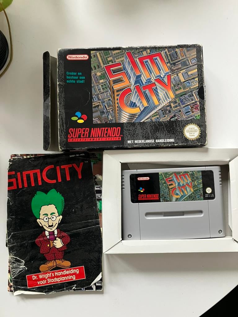 Game Sim City Nintendo Snes PAL, Ophalen of Verzenden, Gebruikt