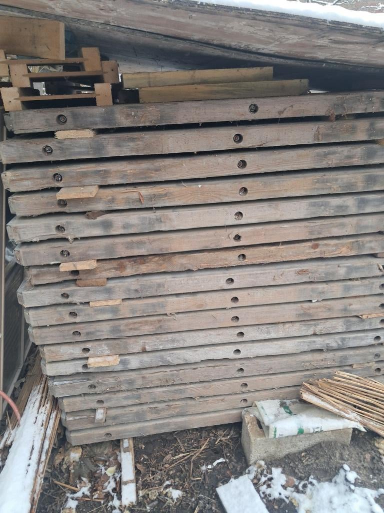 Steenschotten 100x140x6 douglas, Doe-het-zelf en Bouw, Ophalen, Gebruikt, Minder dan 200 cm