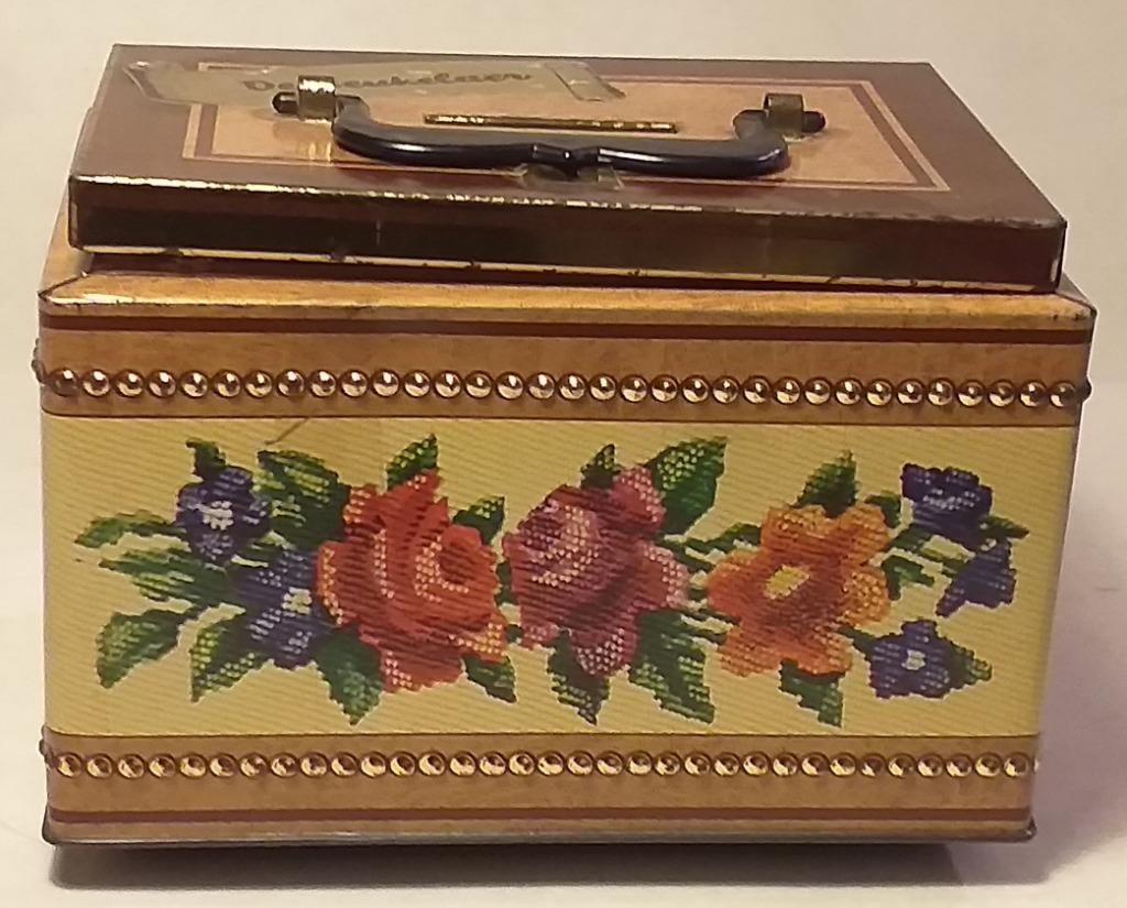 Oude blikken spaarpot - De Beukelaer - GB&Co, Verzamelen, Spaarpotten, Ophalen of Verzenden