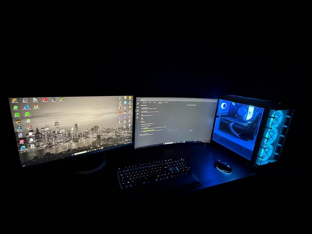 Complete Gaming Setup te koop – Custom PC + Monitor(en), Consoles de jeu & Jeux vidéo, Jeux | PC, Enlèvement, Utilisé