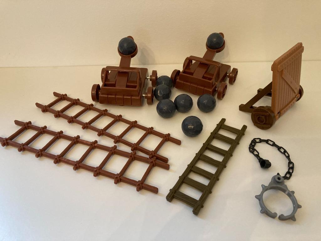 Set Middeleeuwen met ladders en katapult, Enlèvement ou Envoi, Utilisé