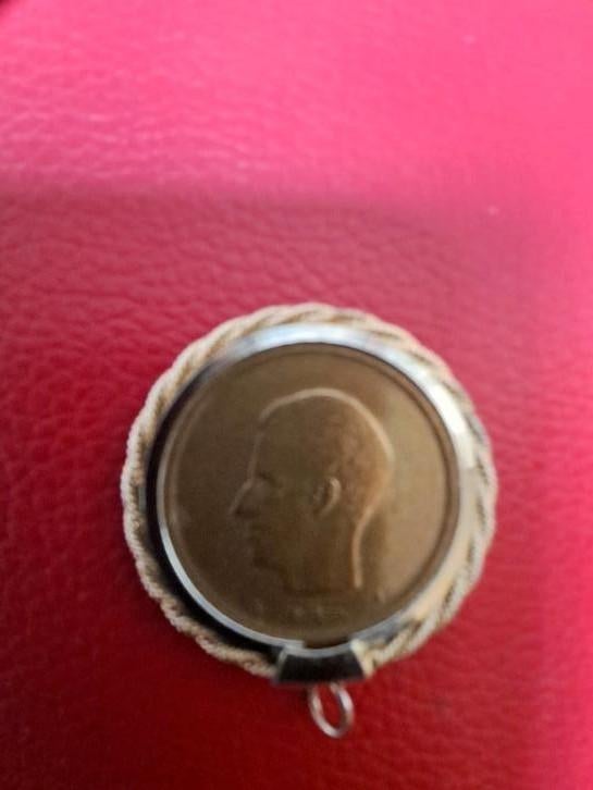 munthanger van 20 centime Belgische Frank., Ophalen, België, 20 cent