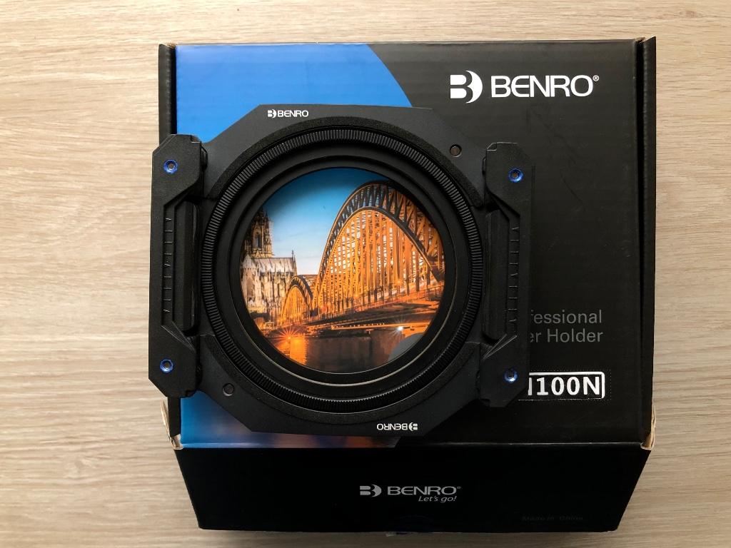 Benro Filter houder FH100N + circulaire polarisatiefilter, Audio, Tv en Foto, Polarisatiefilter, Zo goed als nieuw, 80 mm of meer