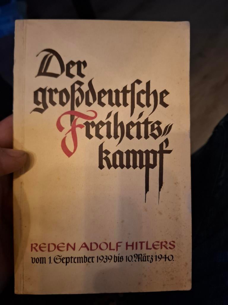 Der großdeutsche Freiheitskampf (1940) Hitler reden, Verzamelen, Militaria | Tweede Wereldoorlog, Ophalen of Verzenden