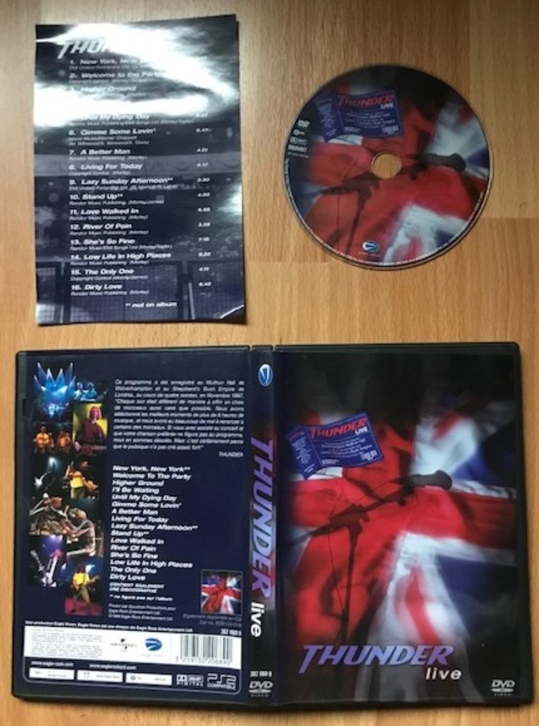 DVD THUNDER - LIVE - 1997 LUKE MORLEY DANNY BOWES GARY JAMES, Tous les âges, Enlèvement ou Envoi, Comme neuf, Musique et Concerts