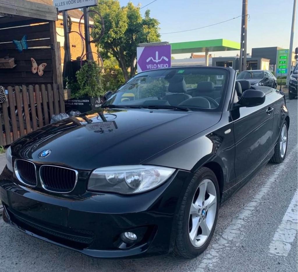 Bmw 118D Cabriolet, Autos, Cuir, Euro 5, Cabriolet, Noir