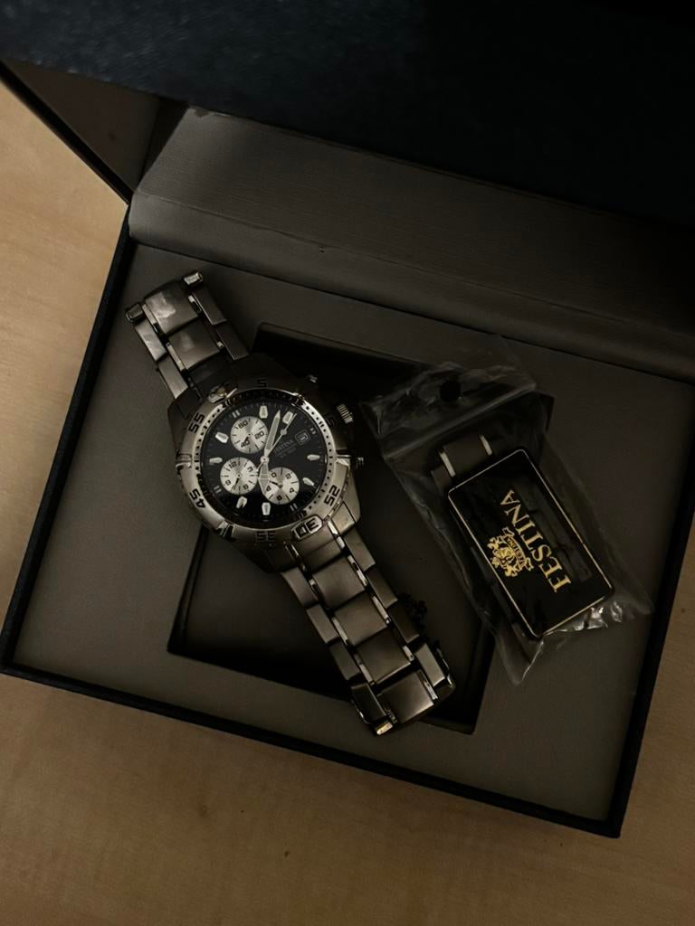 Chronographe Festina F16169/3 (quartz), Montre-bracelet, Autres marques, Acier, Utilisé