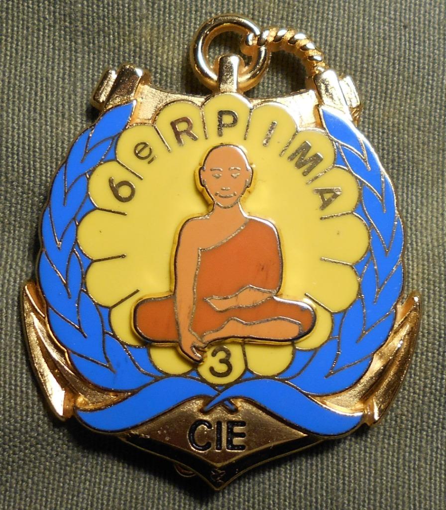 FRANCE / PARA / 6em RPIMA / 3em Cie., Collections, Envoi, Marine, Emblème ou Badge