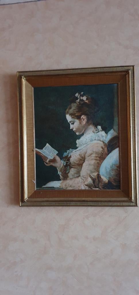 Tableau peinture la liseuse, Antiquités & Art, Enlèvement