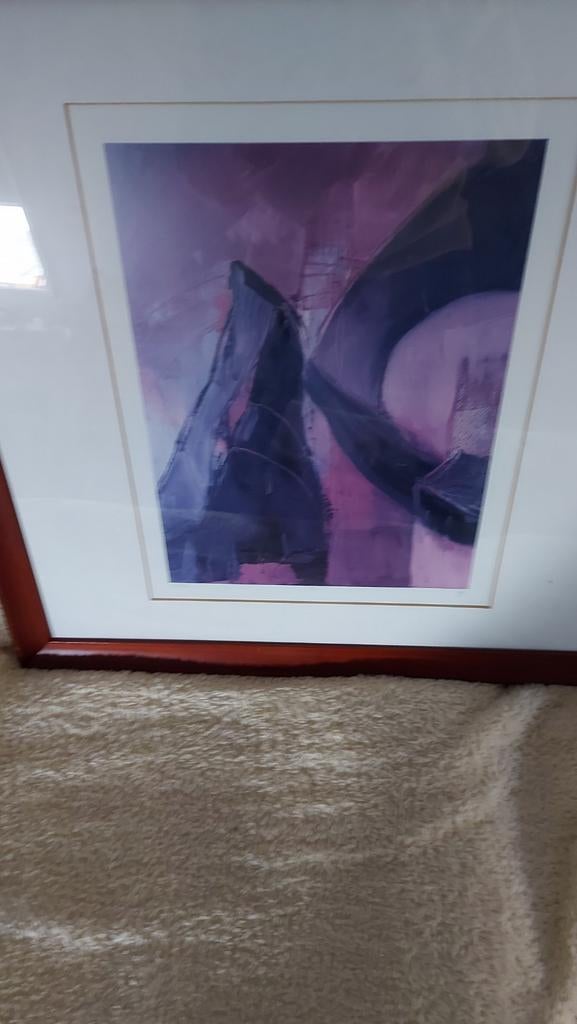 Litho van an vanderlinden, Antiek en Kunst, Kunst | Schilderijen | Abstract, Ophalen