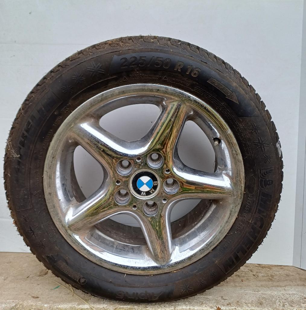 4 Pneus neige MICHELIN 225/50 R16 - 98H + jantes (BMW), Autos : Pièces & Accessoires, Pneus & Jantes, Pneus hiver, 16 pouces, Véhicule de tourisme