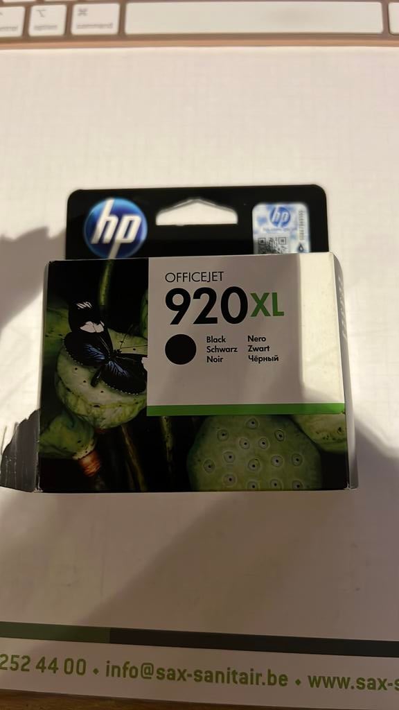 HP 920XL originele high-capacity zwarte inktcartridge, Ophalen, Cartridge, HP